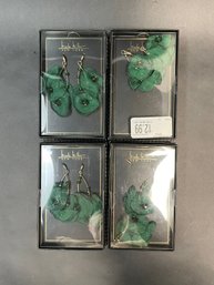 4 Pair Of Brand New Nicole Miller Earrings