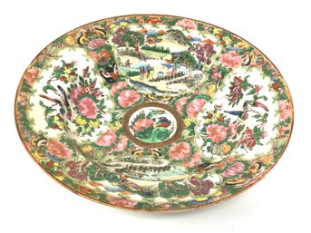 Antique Chinese Famille Rose Medallion Bowl