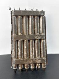 19th Century Folding Candle Mold W/ Caps And Wick Hooks