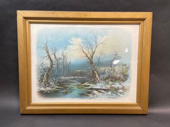 Framed Vintage Print