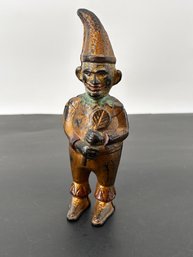 Antique Clown Jester Coin Bank Original Bank