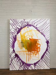 Oil On Canvas Abstract Painting By Erik Sandberg-Diment