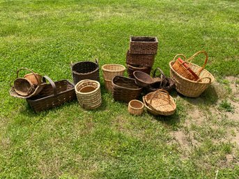 Large Collection Of Vintage Baskets