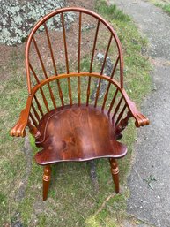 Early 20th Century Barely Back Windsor Arm Chair
