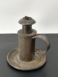 Antique Tin Double Burner Whale Oil Lamp