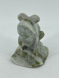 Stone Carved Frog Sculpture
