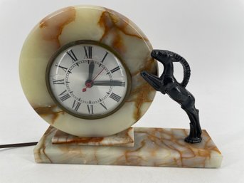 Vintage Art Deco Figural Mantel Clock
