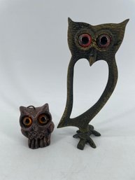 Mid Century Owl Figures