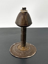 19th Century Tin Whale Oil Lamp Double Burner