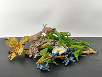 Antique Beaded Flowers