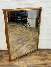 Mid Century Mirror W/ Walnut Frame