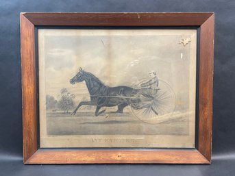 Alfred Kaley Jay Eye See Sulky Print Framed