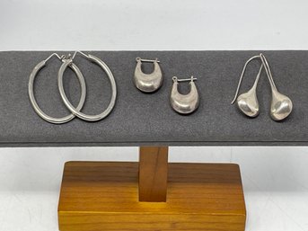 Group Of Sterling Earrings