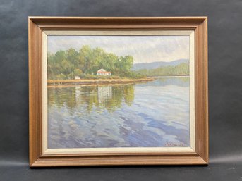 Williams North (1927-2011) Old Lyme Ct Painting On Canvas