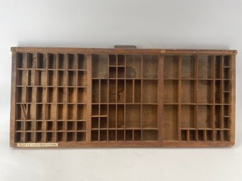 Vintage Wooden Letterpress Drawer Hamilton Flat File