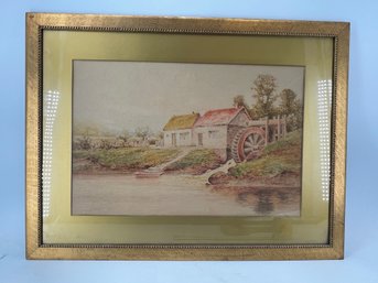 Jos Callowhill Country Cottage Watercolor