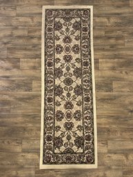Ivory Sarouk Runner 26' X 93'