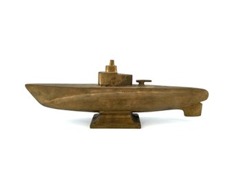 US Navy Submarine Brass Model