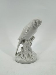 Porcelain Parakeet Statue