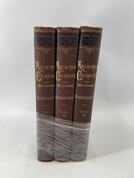 Set Of 3 Antique Books - Animate Creation 'our Living World'1885
