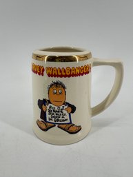 Vintage 1970s Lewis Brothers Ceramics 'Harvey Wallbanger' Drink Recipe Mug.