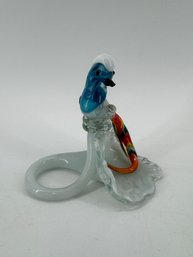 Hand Blown Glass Parrot Figurine