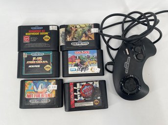 Sega Genesis Games & Controller
