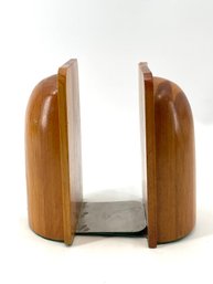 Pair Of Mid Century Wooden Bookends