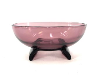 Vintage Amethyst Footed Bowl
