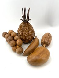 Group Of Wooden Fruit