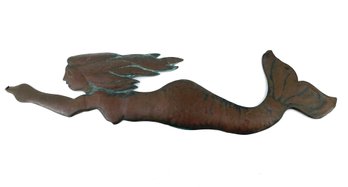 32' Primitive Copper Embossed Mermaid