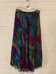 Anne Crimmins UMI Vintage Silk Skirt Size 4