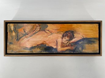 Oil An Wood Plaque 'Gladys Brodsky 1969'
