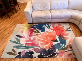 Mohawk Home Watercolor Bouquet Floral Area Rug