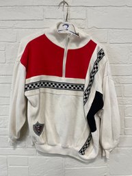Vintage Racing Style 1/4 Zip Size Small