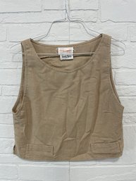 Vintage David Warren Linen Blouse For Neiman Marcus