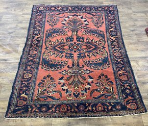 Antique Persian Lilihan Rug 60' X 78'