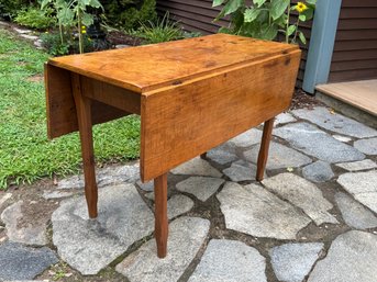Early Wooden Drop-leaf Table