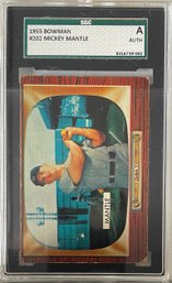 1955 Bowman Mickey Mantle SGC A
