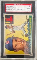1955 Topps Ted Williams Signed SGC Authenticated