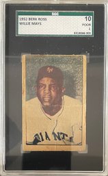 1952 Berk Ross Willie Mays SGC 1