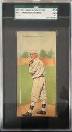1911 T201 Mecca Christy Mathewson Bridwell SGC 1.5