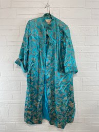 Vintage Rayon Chinese Coat Dress/Robe