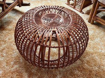 1960s Franco Albini Rattan Ottoman