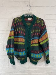 Vintage Sisley Colorful Cardigan Size XS