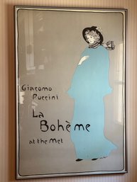 La Boheme, Metropolitan Opera Poster 1978, Framed