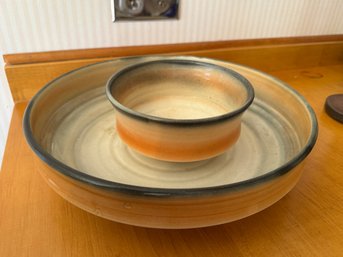 Studio Pottery Chip And Dip