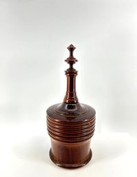 Antique Mahogany Brandy Decanter