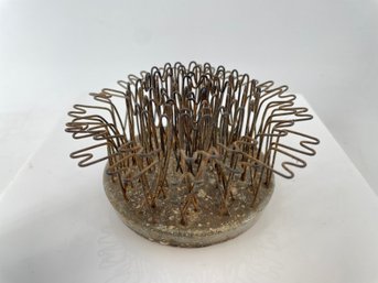 Vintage Metal Hairpin Flower Frog