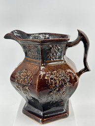 Signed Bennington Glazed Stoneware Pitcher